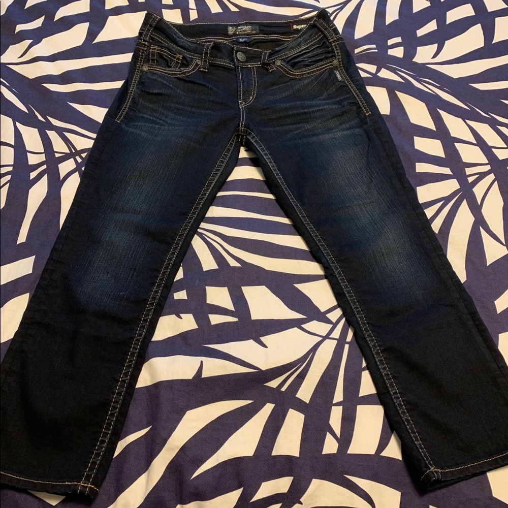Silver Jean Co. Suki Mid Capris W30/L22 1/2